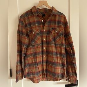 Mens Brixton Plaid Button-Up